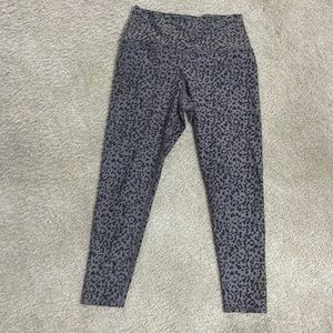 Super cute animal print workout pants black and grey